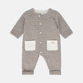 TUTINA A RIGHE IN MAGLIA KIWI CON TASCHE