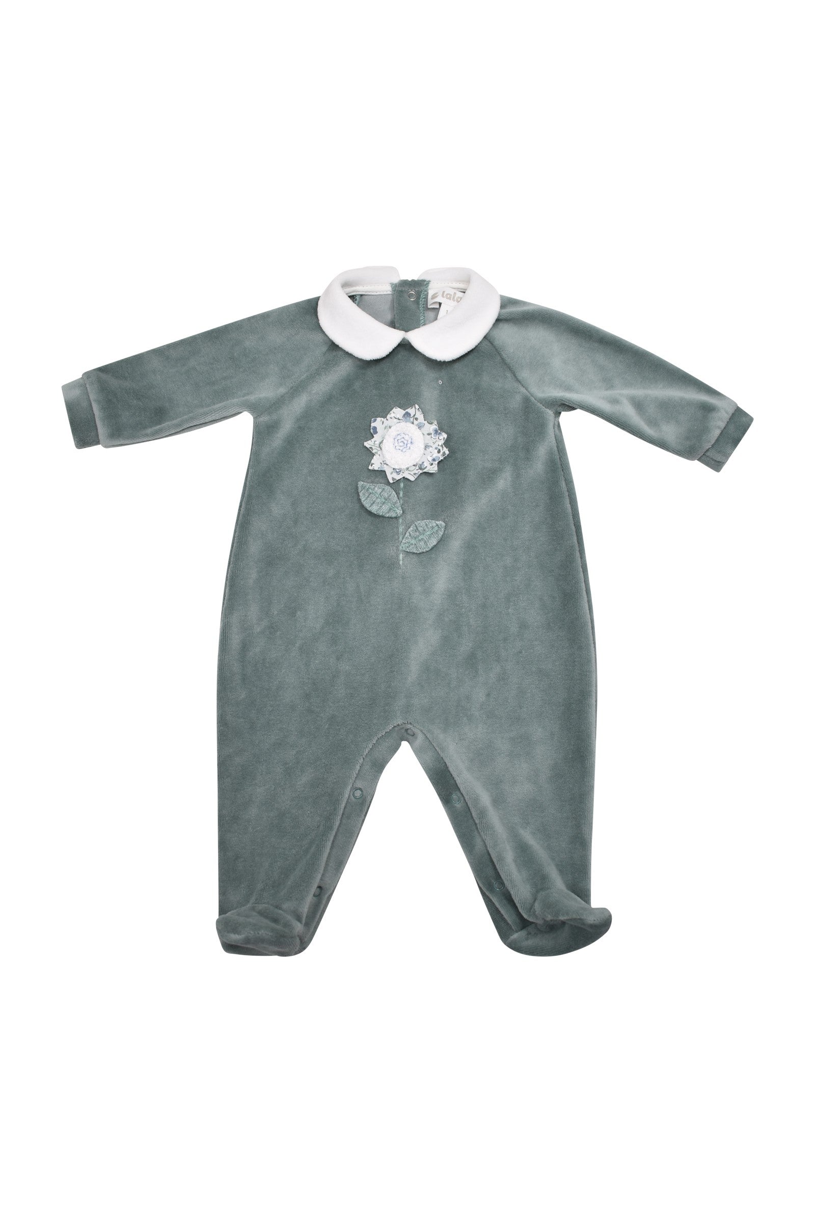 TUTINA IN CINIGLIA VERDE CON FIORE