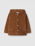 GIACCA POLAR CON CAPPUCCIO CAMMELLO