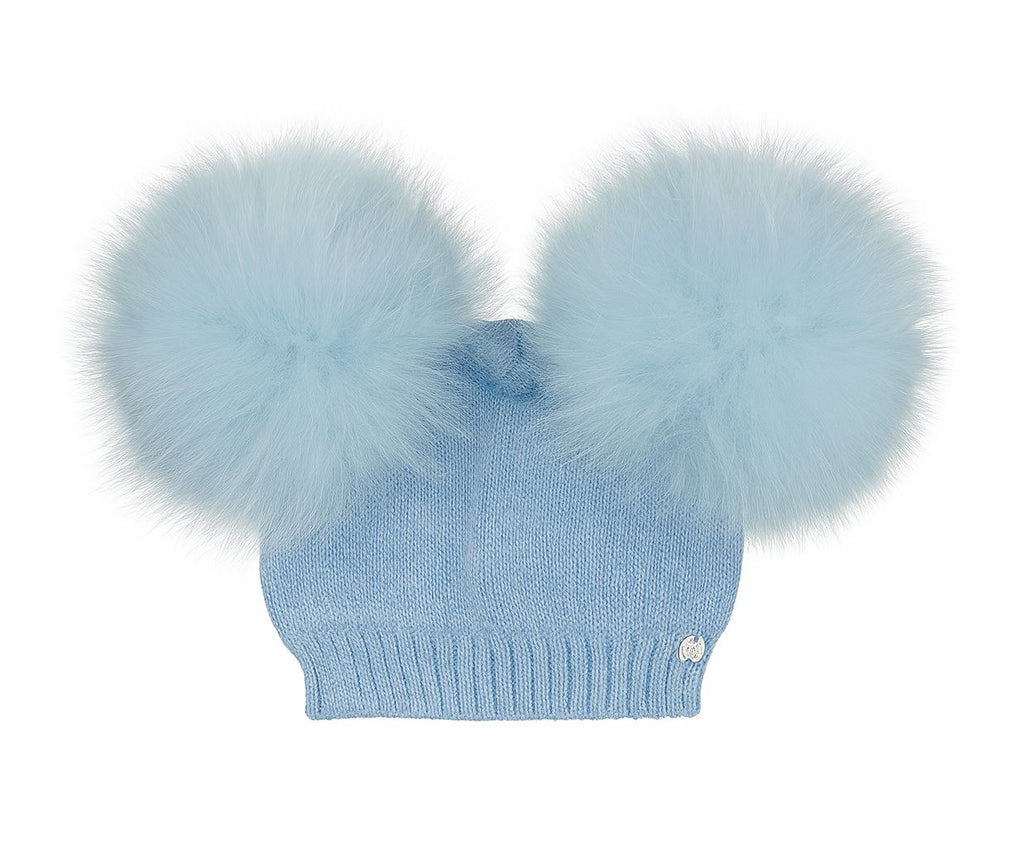 CAPPELLINO CIELO DOPPIO POMPON