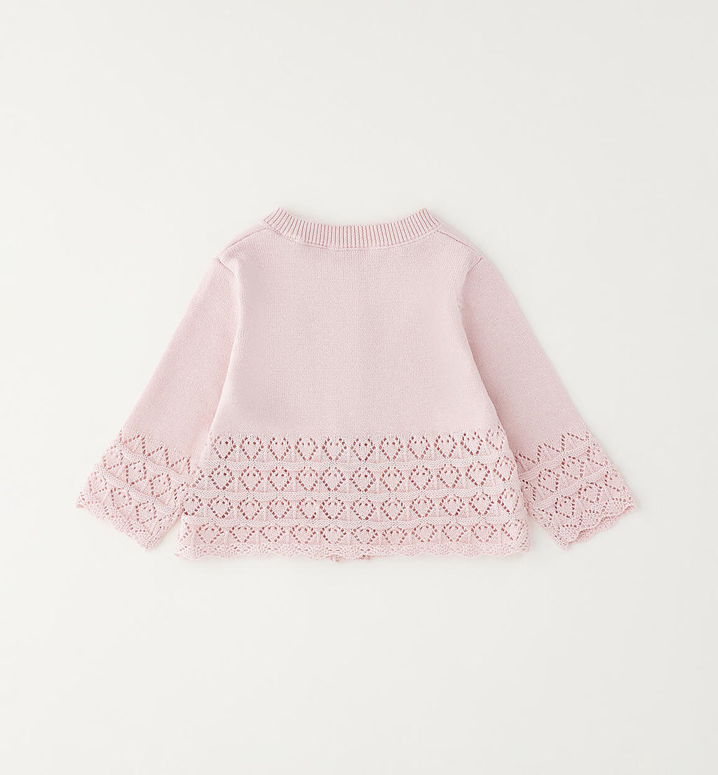 CARDIGAN SCALDACUORE TRAFORATO IN MAGLIA