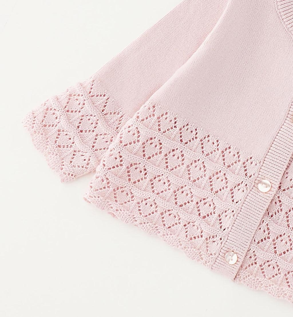 CARDIGAN SCALDACUORE TRAFORATO IN MAGLIA