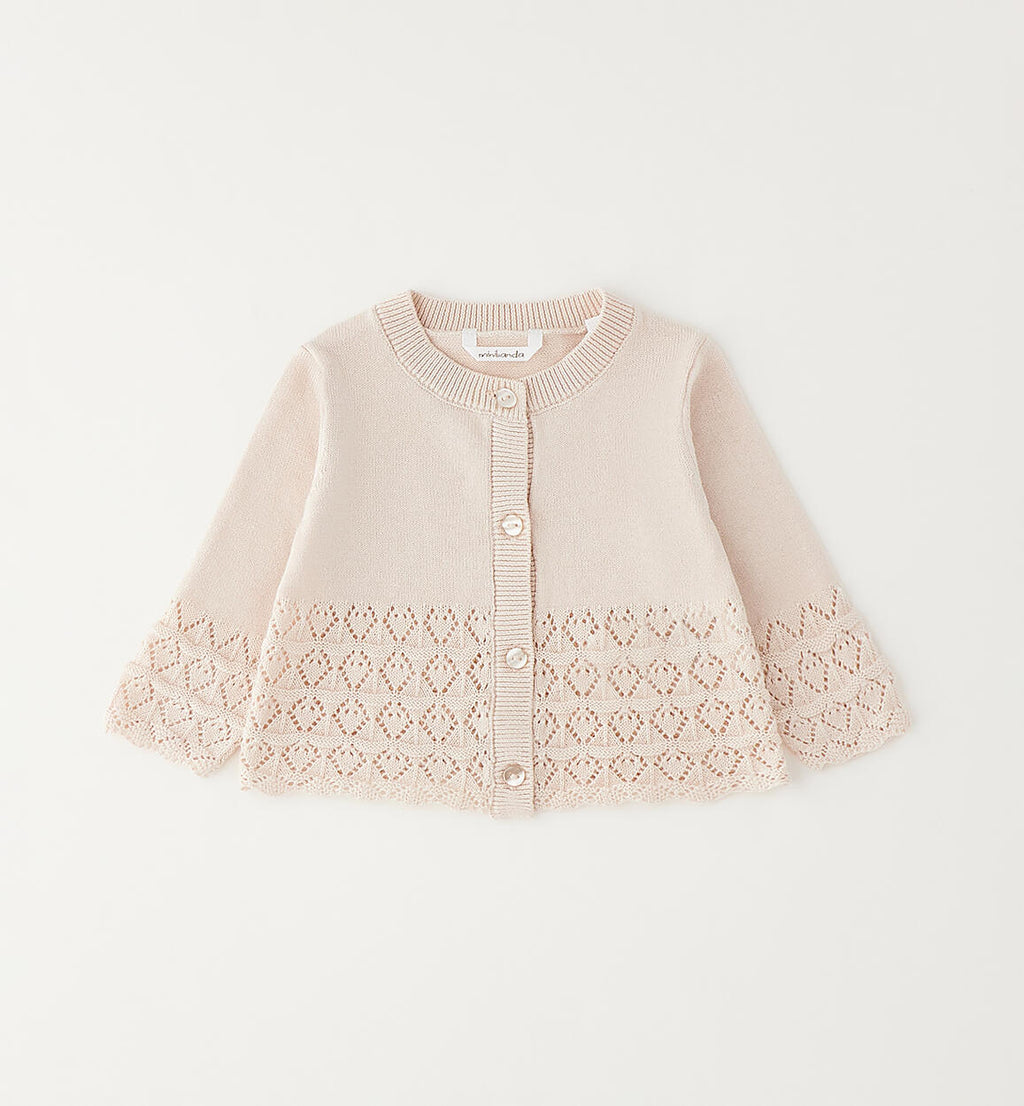 CARDIGAN SCALDACUORE TRAFORATO IN MAGLIA