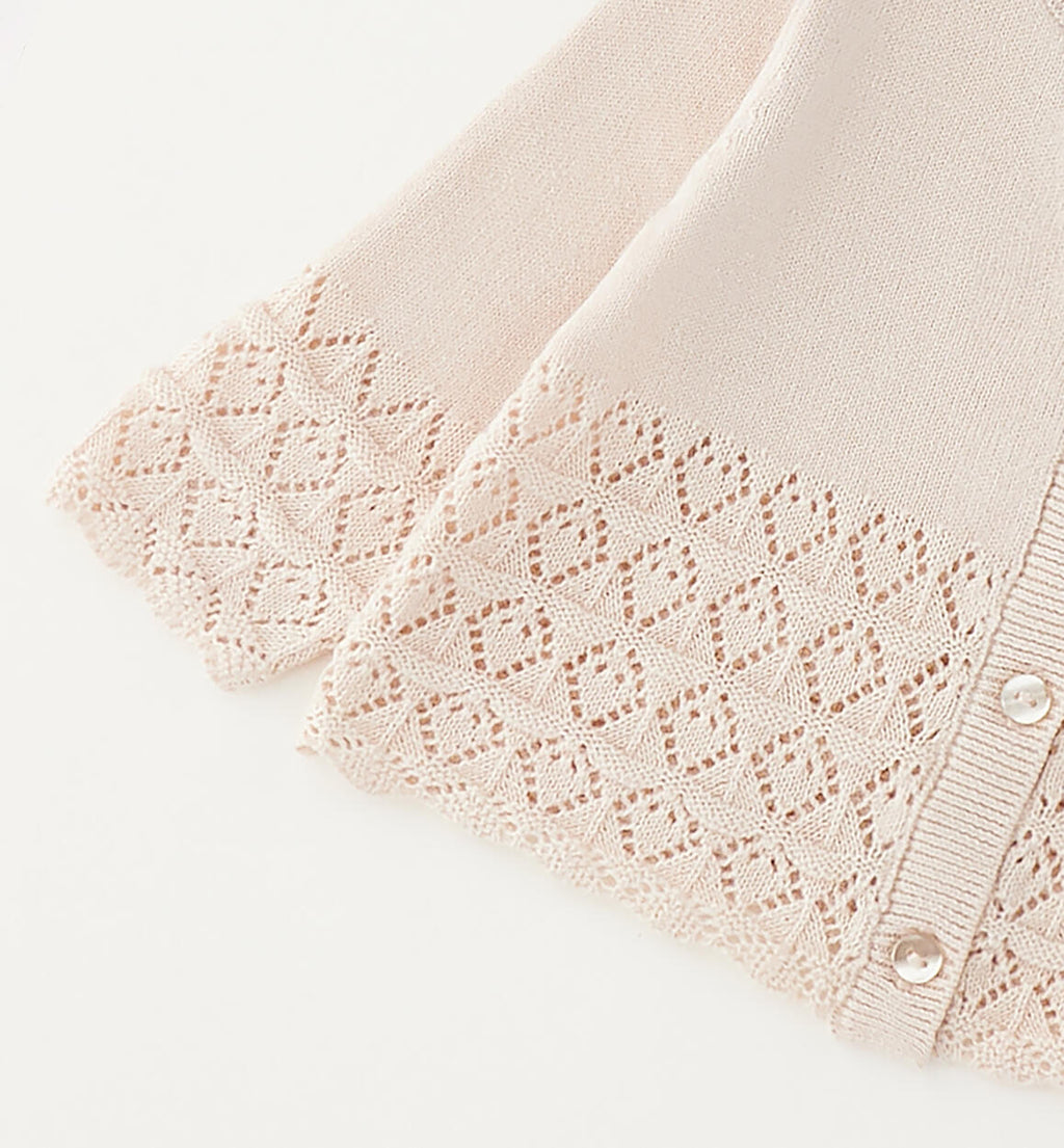 CARDIGAN SCALDACUORE TRAFORATO IN MAGLIA