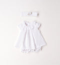 PAGLIACCETTO BIANCO IN COTONE CON FASCIA