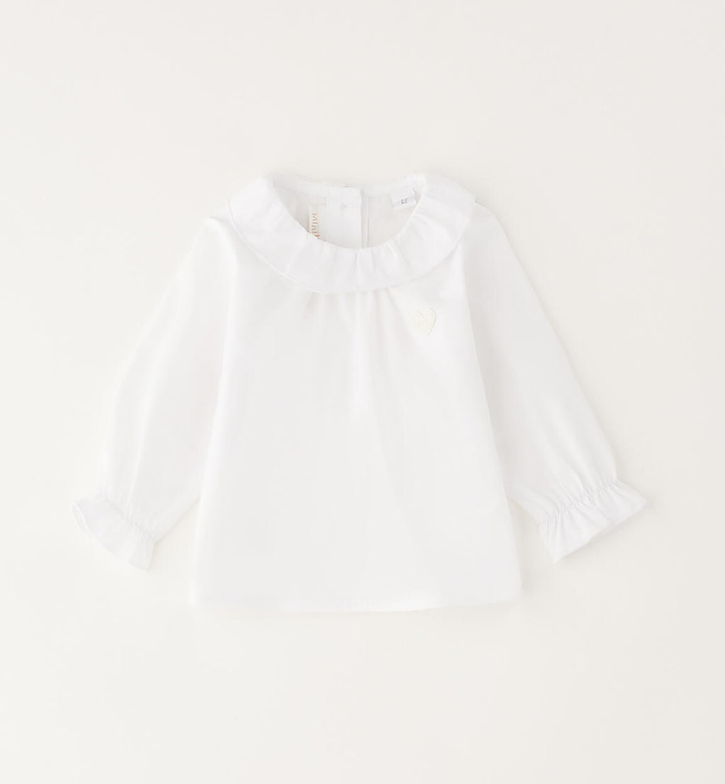 CAMICIA BIANCA  CON COLLETTO TONDO