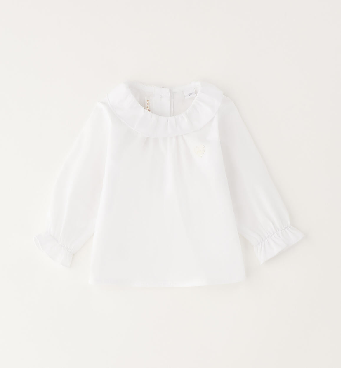 CAMICIA BIANCA  CON COLLETTO TONDO
