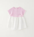 ABITINO TRICOT CON MEZZA MANICA ROSA
