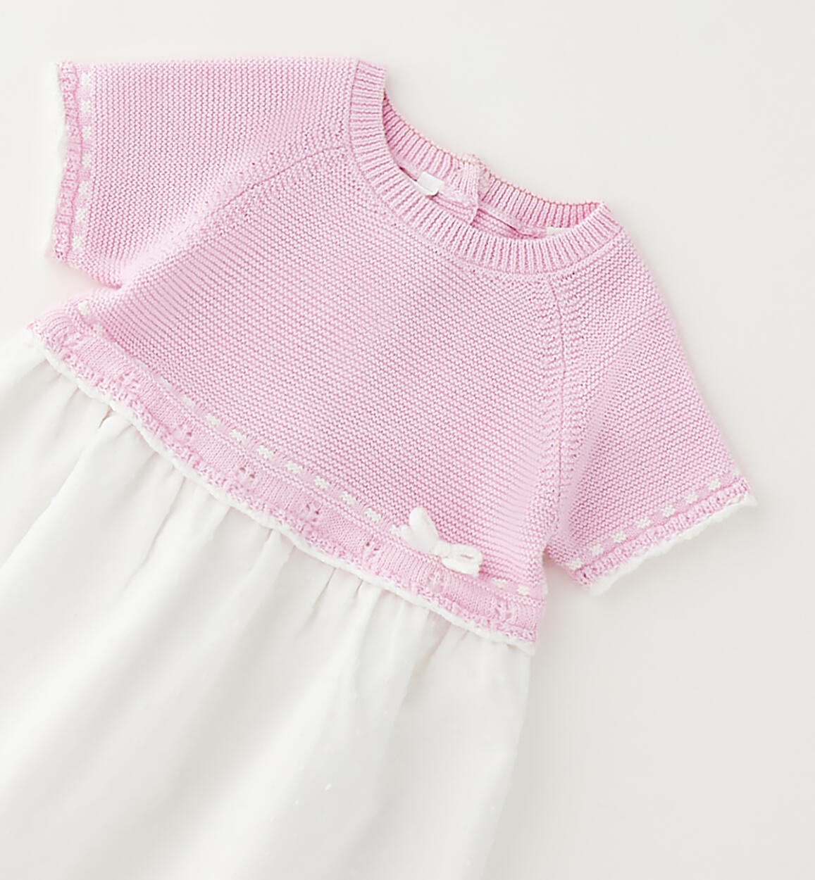 ABITINO TRICOT CON MEZZA MANICA ROSA