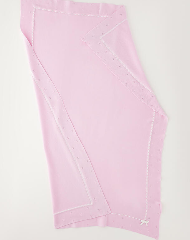 COPERTINA IN FILO ROSA DI COTONE