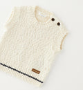 GILET IN MAGLIA CREMA
