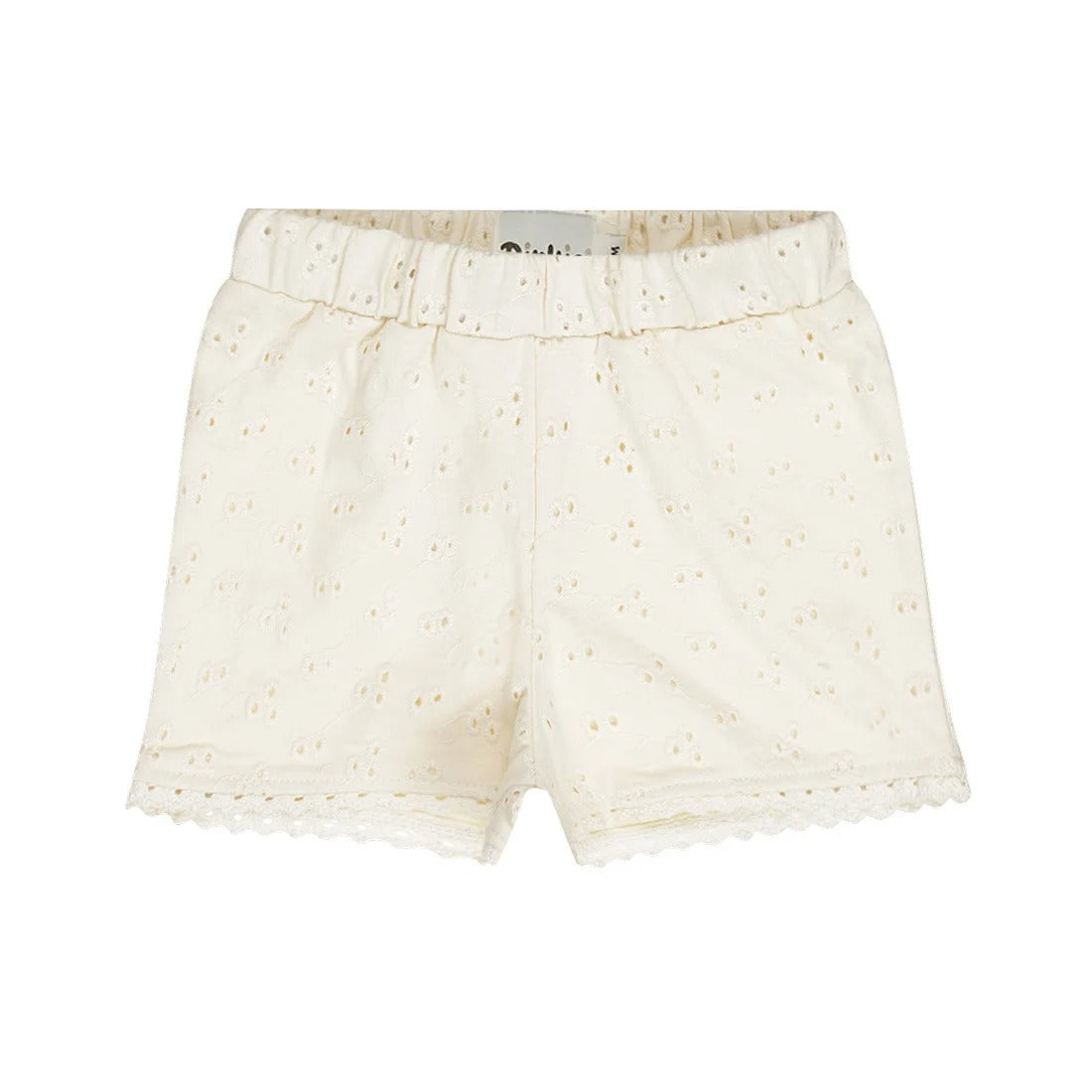 PANTALONCINO LATTE CON RICAMI