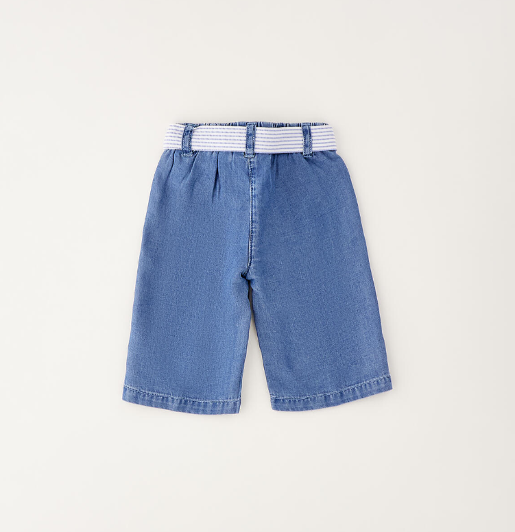 JEANS LUNGO IN TESSUTO