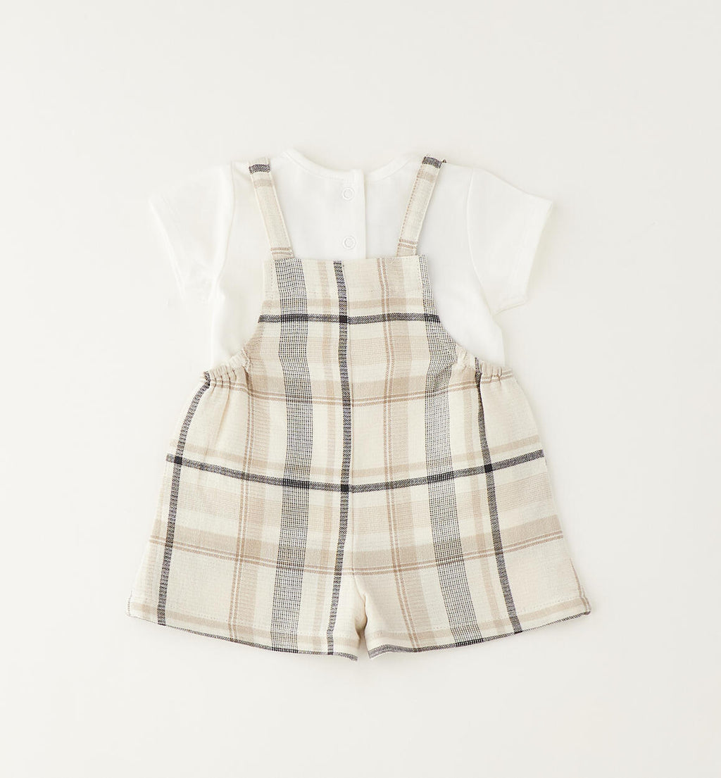 SALOPETTE TARTAN SAND