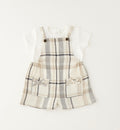 SALOPETTE TARTAN SAND