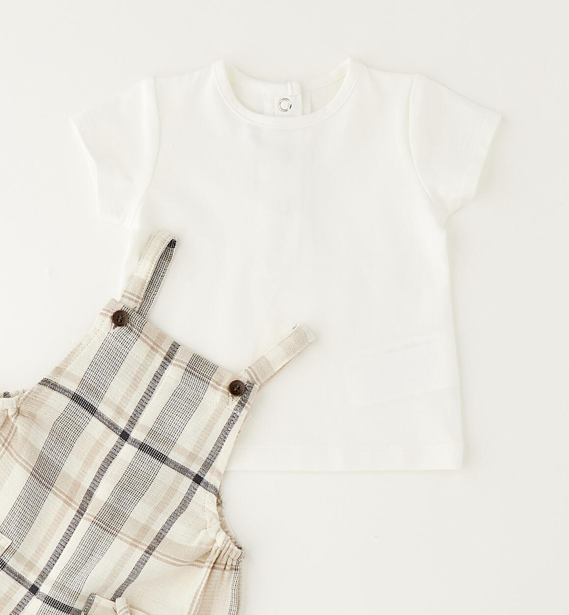 SALOPETTE TARTAN SAND