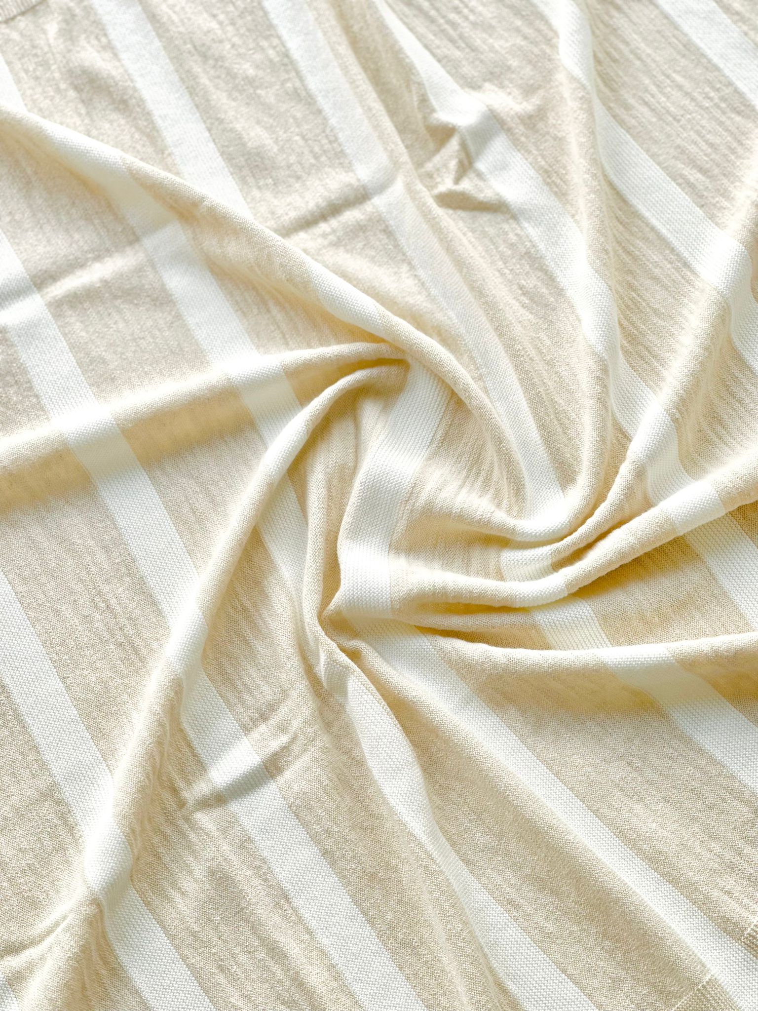 COPERTA IN LINO E COTONE RIGHE
