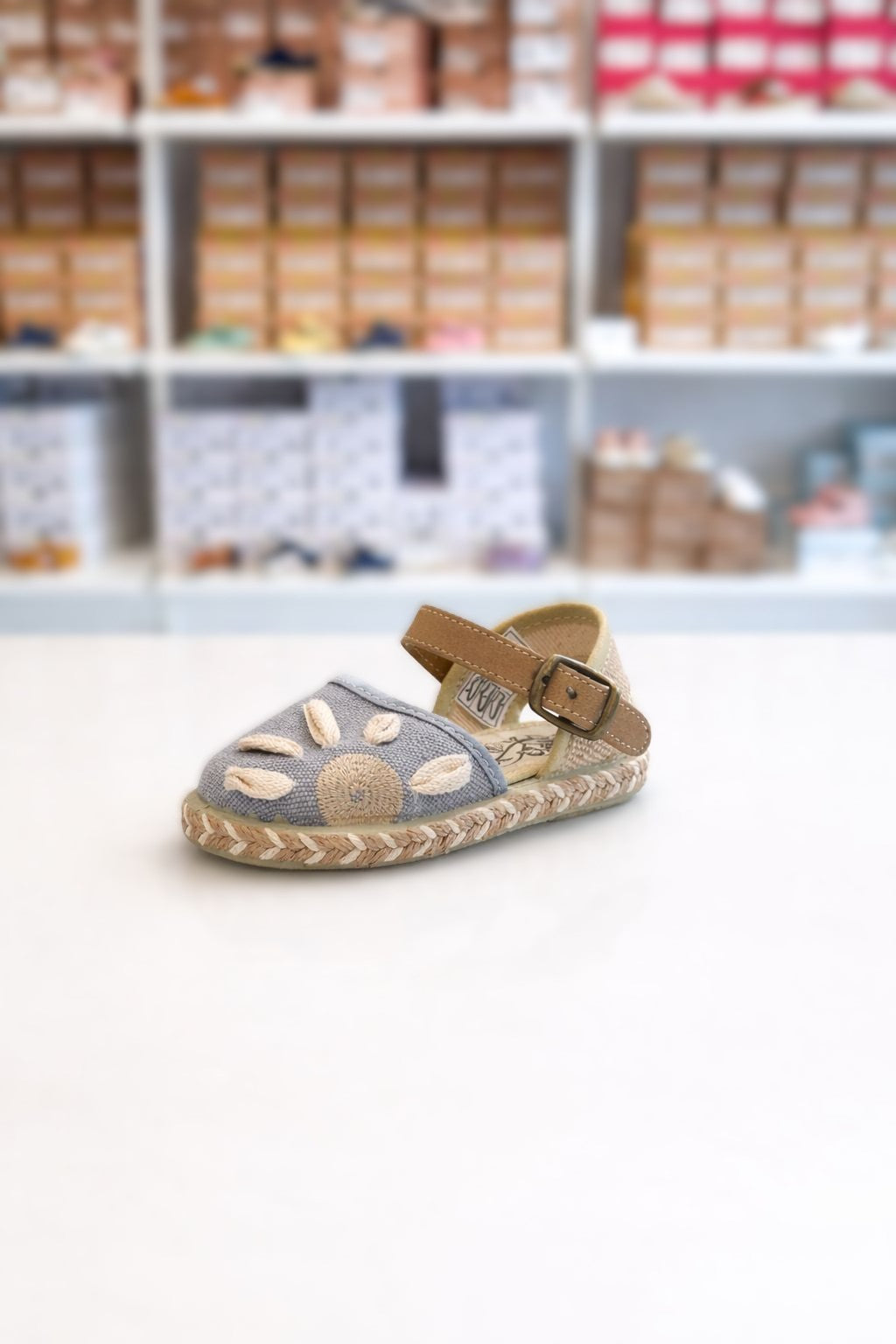 SANDALETTO ESPADRILLAS CON FIORE