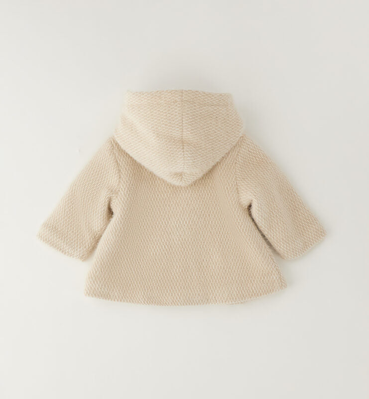 CAPPOTTO BEIGE BIMBA CON CAPPUCCIO