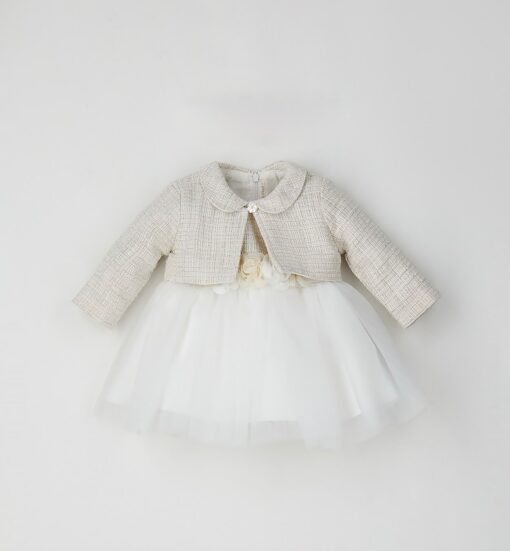 ABITO RAFIA CON GONNA IN TULLE