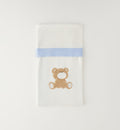 COPERTA IN MAGLIA TEDDY CIELO