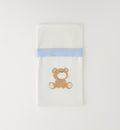 COPERTA IN MAGLIA TEDDY CIELO