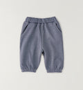 PANTALONE IN MAGLIA RASATA BLU