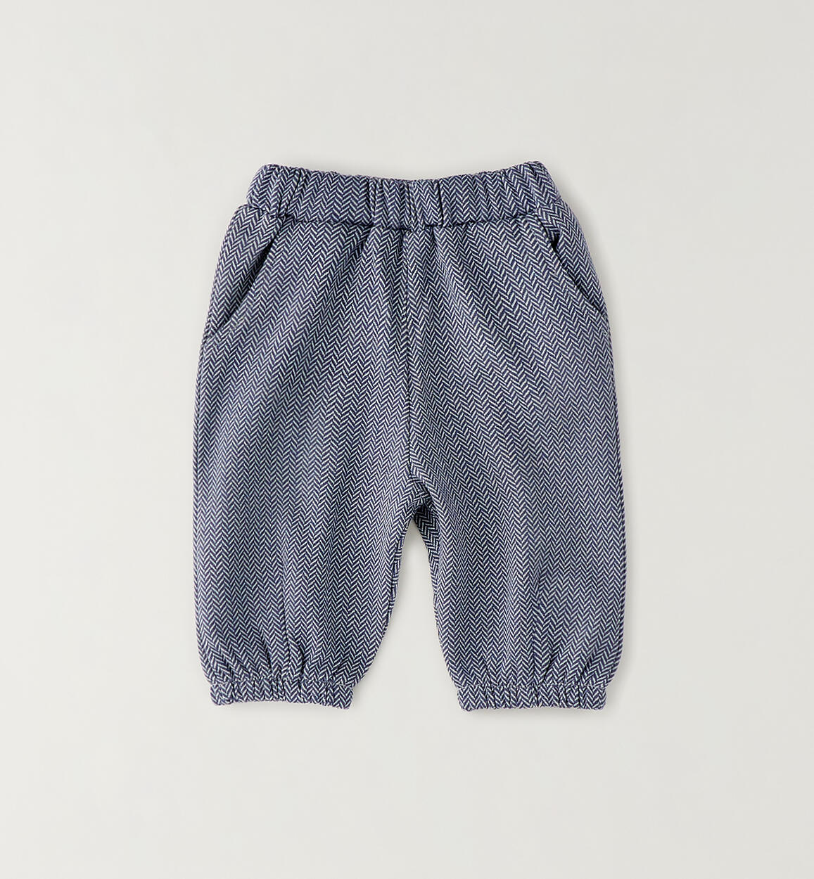 PANTALONE IN MAGLIA RASATA BLU