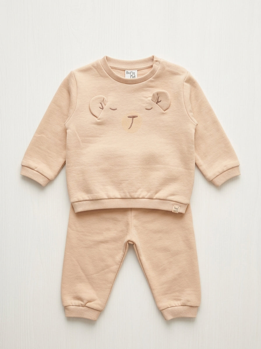 COMPLETINO IN FELPA BEIGE