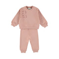 COMPLETO TUTA ROSA CON FIOCCHI