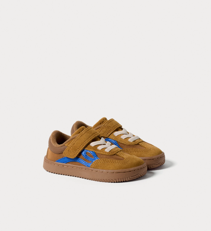 SNEAKERS LEJAN CAMEL/ ELECTRIC BLUE