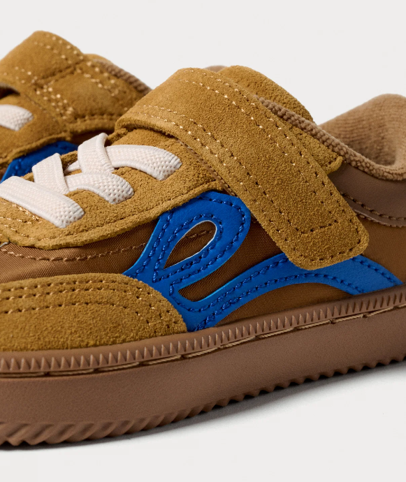 SNEAKERS LEJAN CAMEL/ ELECTRIC BLUE