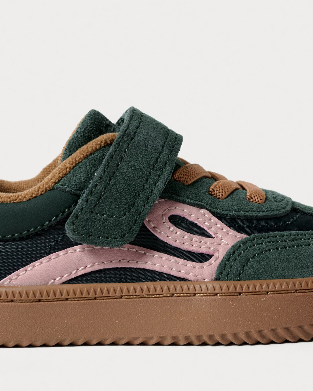 SNEAKERS LEJAN DARK GREEN / PINK