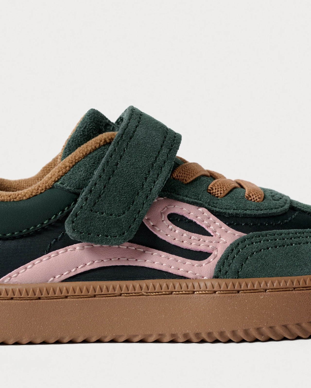 SNEAKERS LEJAN DARK GREEN / PINK