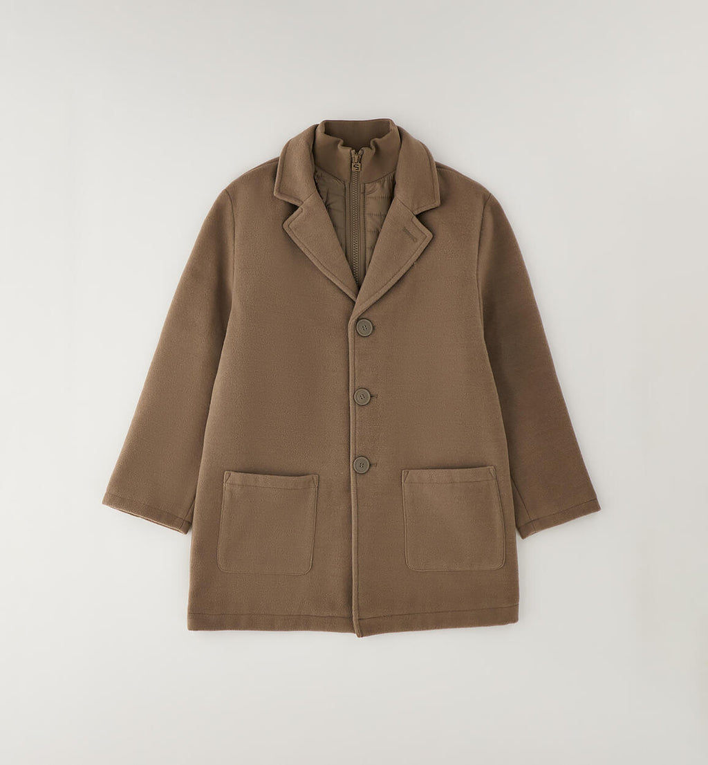 CAPPOTTO IN TESSUTO TERMICO CAMEL