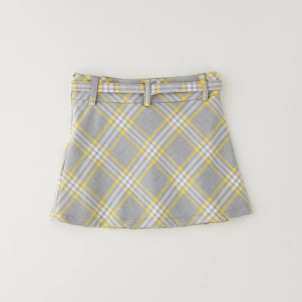COMPLETINO TARTAN MELANGE/ GIALLO