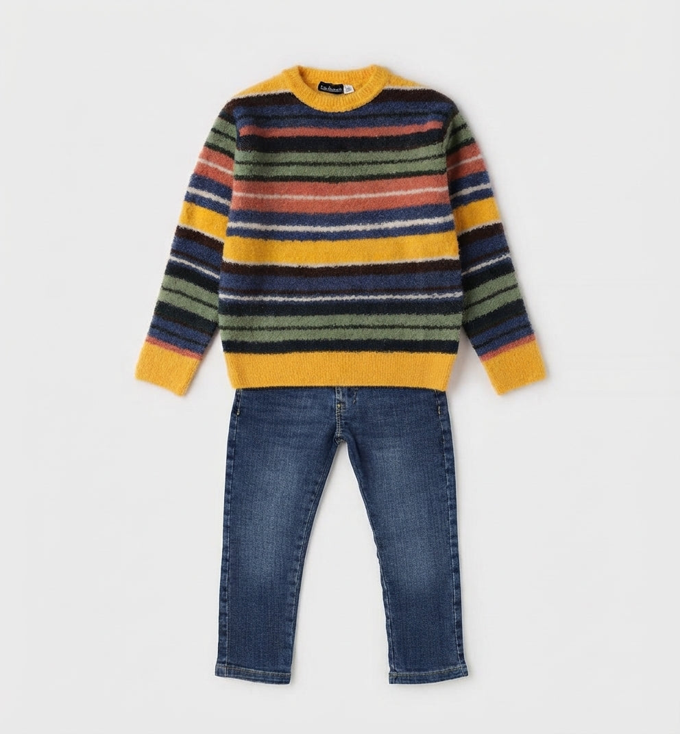 COMPLETO MAGLIONCINO E JEANS