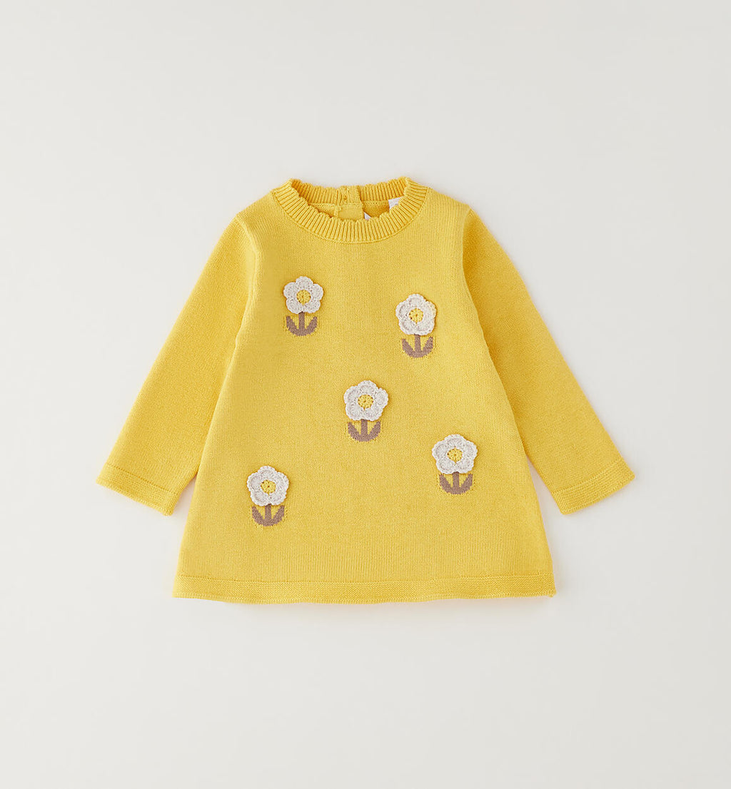 ABITINO GIALLO CON MARGHERITE