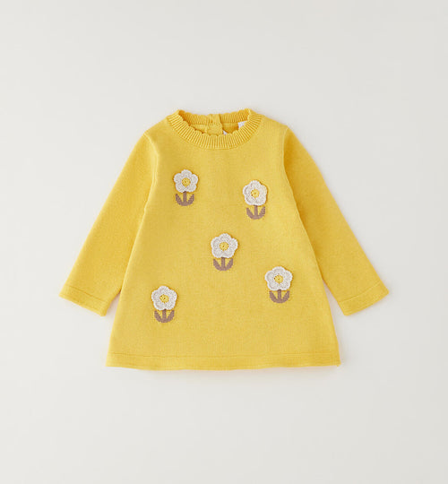 ABITINO GIALLO CON MARGHERITE