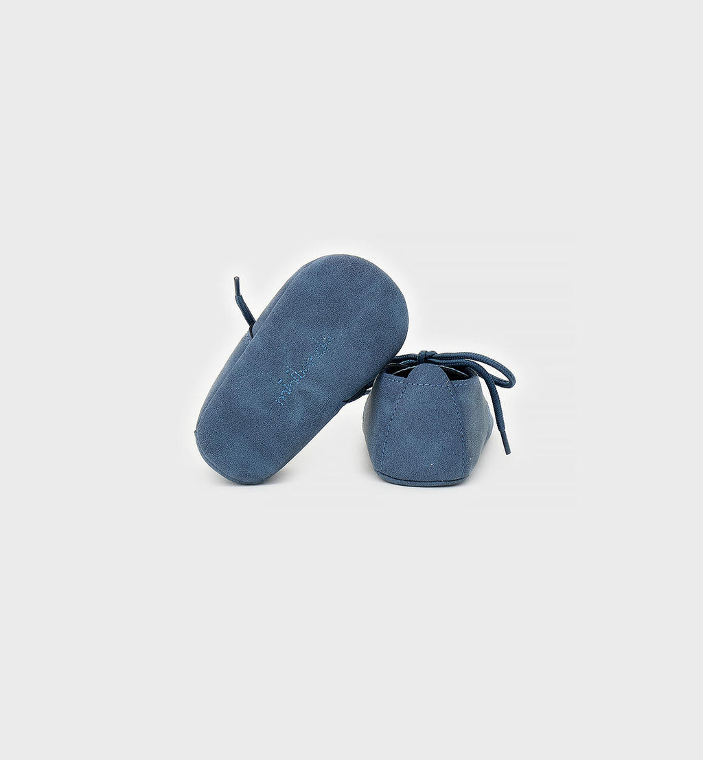 MOCASSINO BLU  CON LACCI