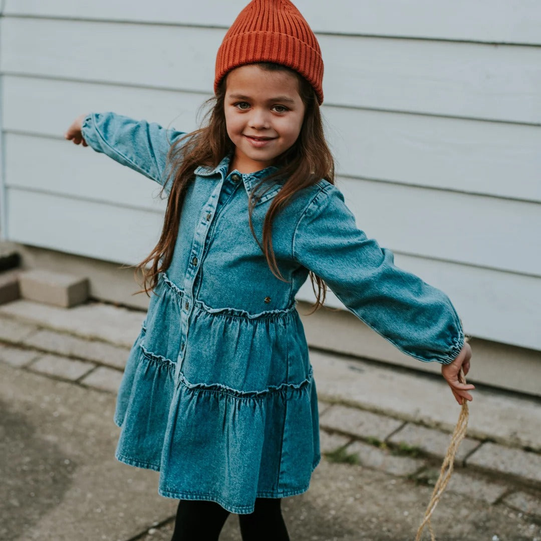 ABITO IN DENIM CON COLLETTO