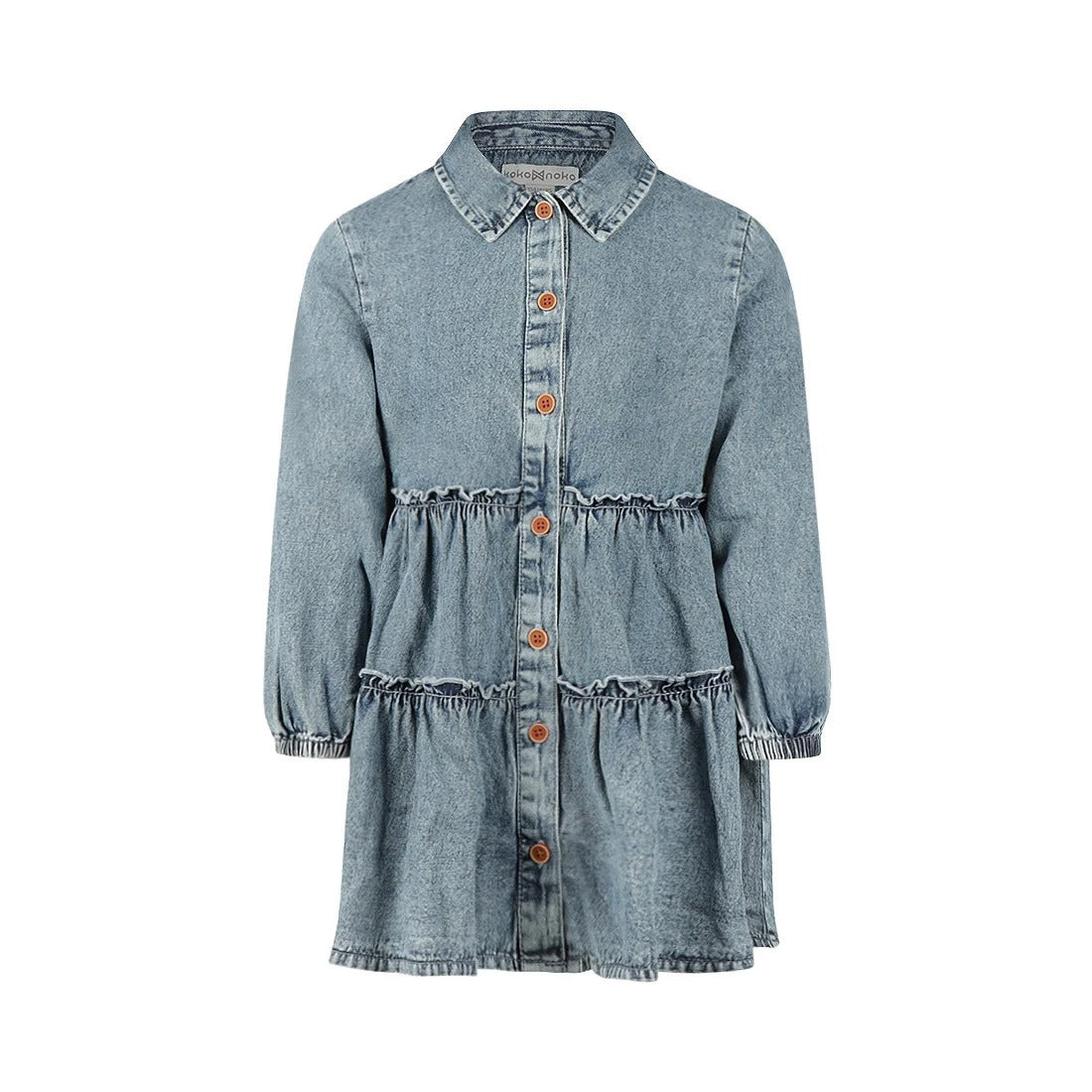 ABITO IN DENIM CON COLLETTO