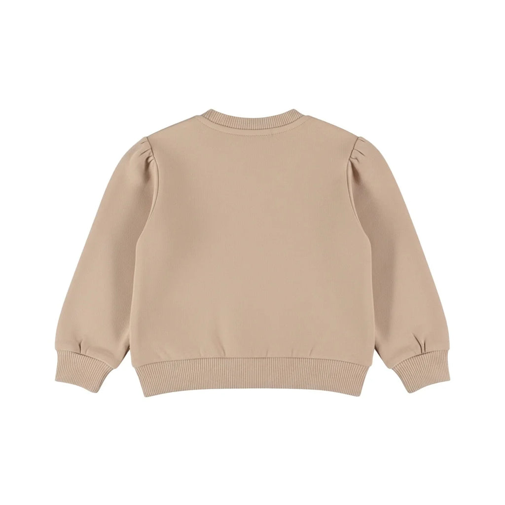 COORDINATO IN TUTA BEIGE A FIORI
