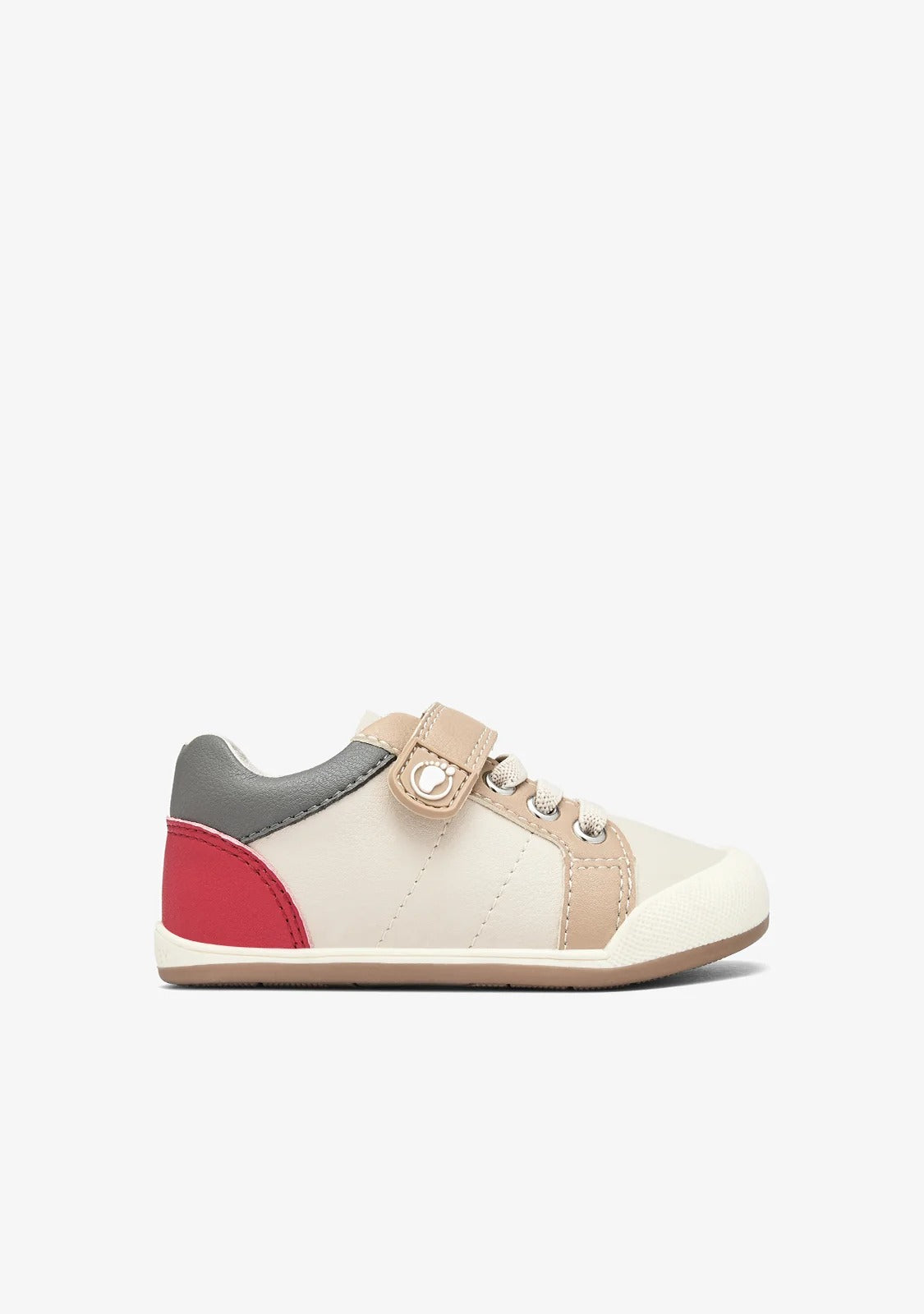 SNEAKERS BAREFOOT BEIGE/ROSSO