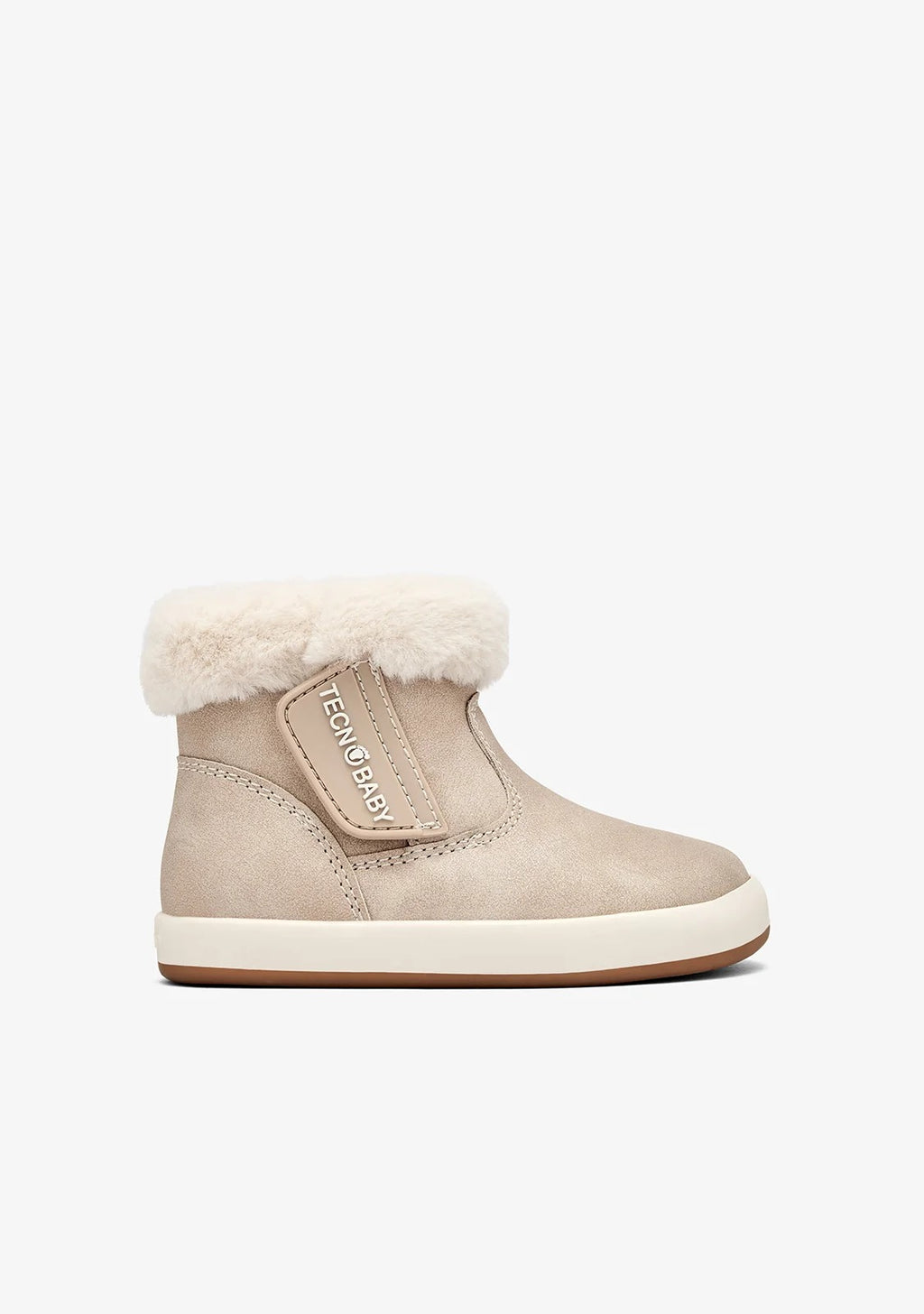 STIVALETTI BAREFOOT BEIGE CON FODERA IN PELLICCIA