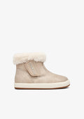 STIVALETTI BAREFOOT BEIGE CON FODERA IN PELLICCIA