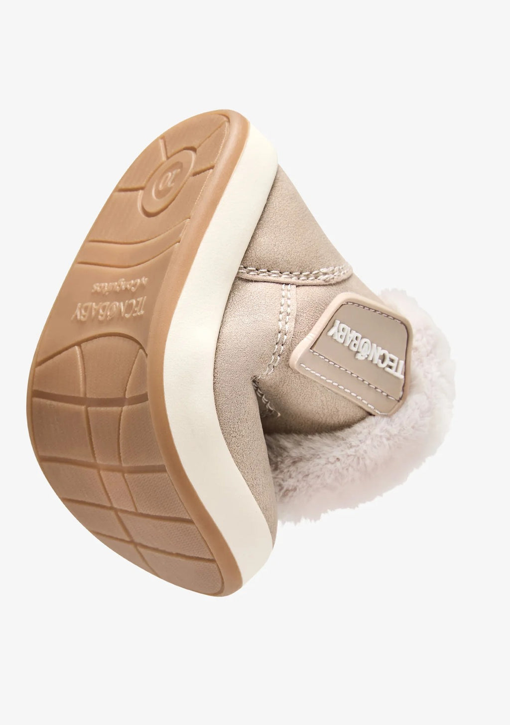 STIVALETTI BAREFOOT BEIGE CON FODERA IN PELLICCIA