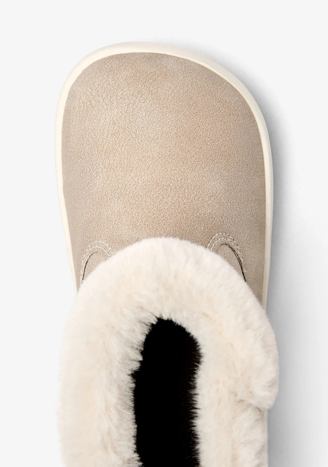 STIVALETTI BAREFOOT BEIGE CON FODERA IN PELLICCIA
