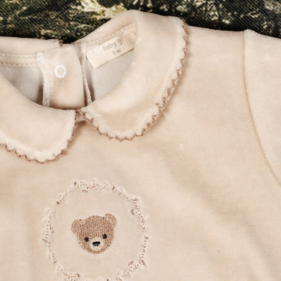 TUTINA BEAR BEIGE CON CAPPELLINO