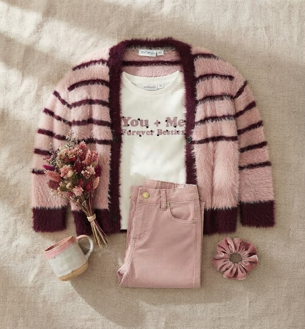 COMPLETO ROSA/BORDEAUX